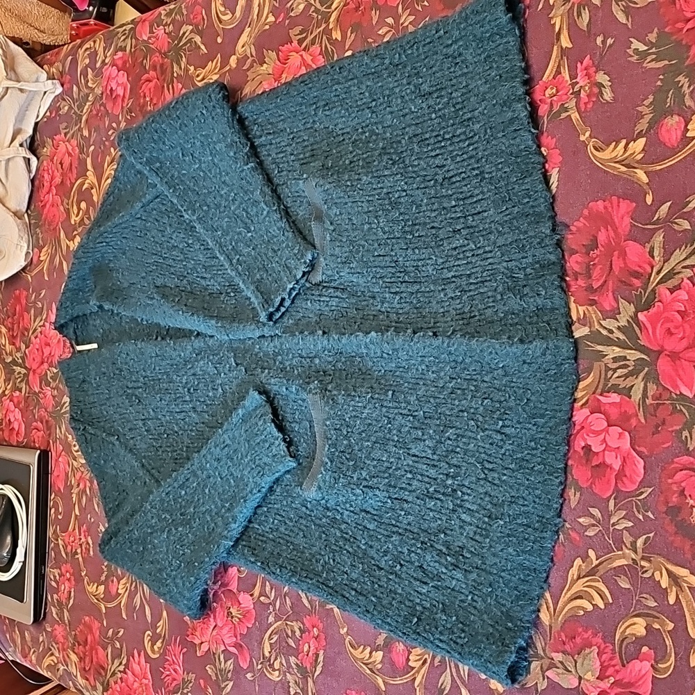 Green Free People wool duster Sz M